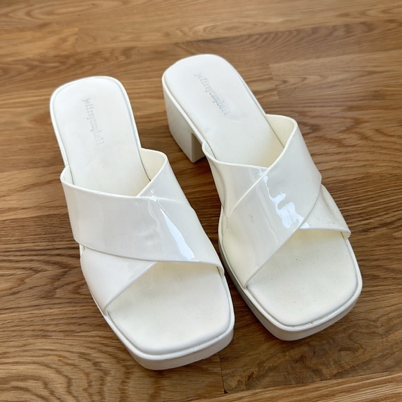 Nordstrom Jeffreycampbell Bubblegum Jellies Slides Sandals White Size 11 - Picture 3 of 14